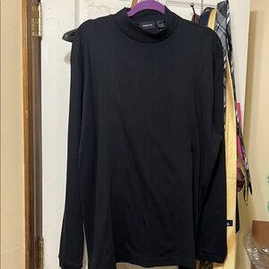 Claiborne Black Long Sleeve Top